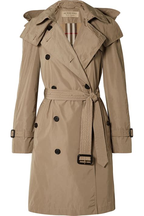 burberry hooded trench